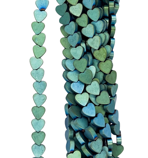 [10011] Hematites corazón 6mm color #012 x tira 