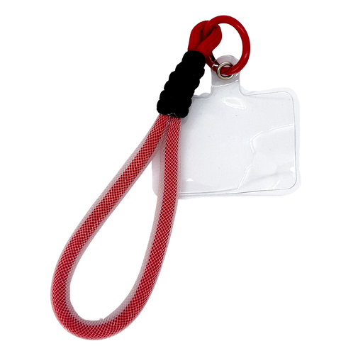 [10090] Strap/Llavero tira celular 15cm rojo x 1 un. 