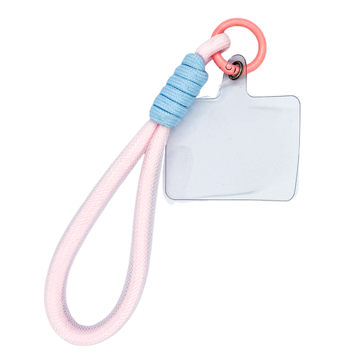 [10090] Strap/Llavero tira celular 15cm rosa bebe x 1 un.  