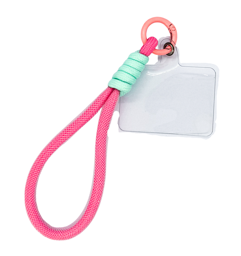 [10090] Strap/Llavero tira celular 15cm rosa x 1 un. 