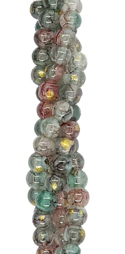[10136] Vidrio marmolado bolita 4mm x tira #6