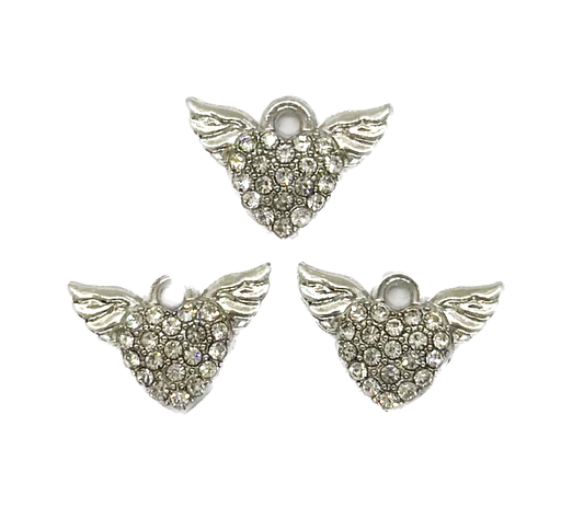 [12205] Dije fundición corazón alas c/strass x 2 un. (1)