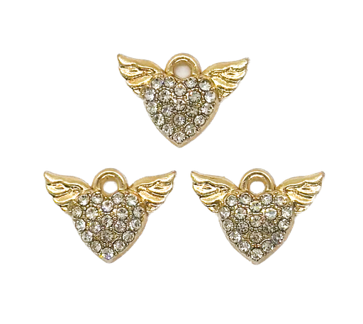 [12205] Dije fundición corazón alas c/strass x 2 un. (2)