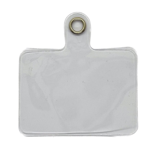 [10092] Soporte plástico p/celular con aro para colgar 55x40mm x 5un