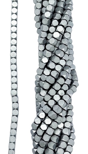 [10011] Hematites cubo 4x4mm color #002 x tira 