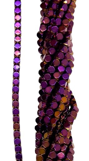 [10011] Hematites cubo 4x4mm color #015 x tira   