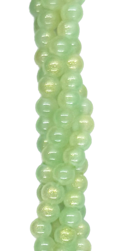 [10137] Vidrio bicolor bolita 4mm aqua x tira 