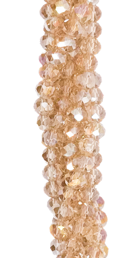 [10642] Cristal de roca 6mm rosa viejo  transparente (GC)