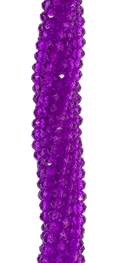 [10641] Cristal de roca 4mm violeta oscuro transparente 