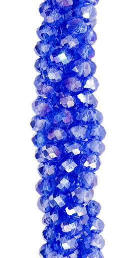 [10642] Cristal de roca 6mm azúl transparente tornasol (GB)