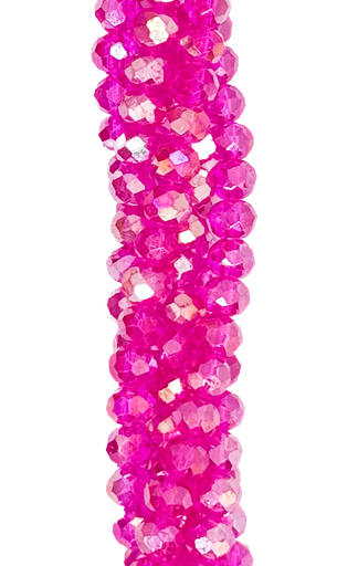 [10642] Cristal de roca 6mm fucsia transparente (GE)