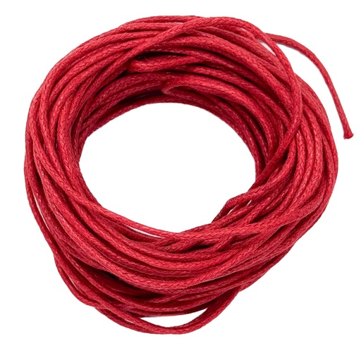 Cordón con alma 1.5mm rojo