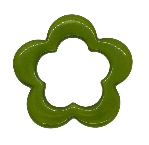 [10228] Flor resina verde x 1un  