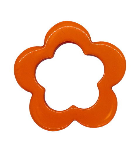 [10228] Flor resina naranja x 1un  