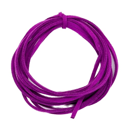 Cordón gamuza 3mm violeta 