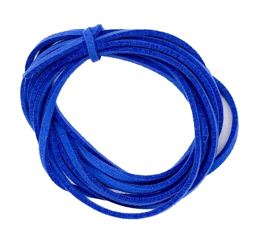 Cordón gamuza 3mm azúl claro
