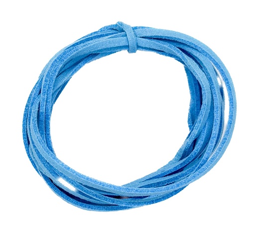 Cordón gamuza 3mm celeste 