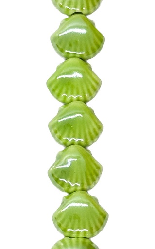 [10264] Cerámica 12 mm almeja verde 
