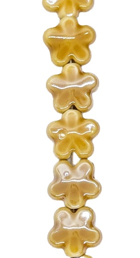 [10265] Cerámica 12mm flor marrón claro