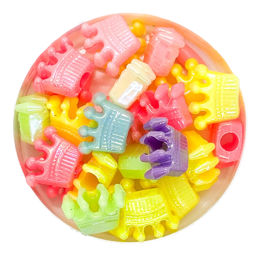 [10280]  Plástico infantil pastel brillo corona x 10gr. 