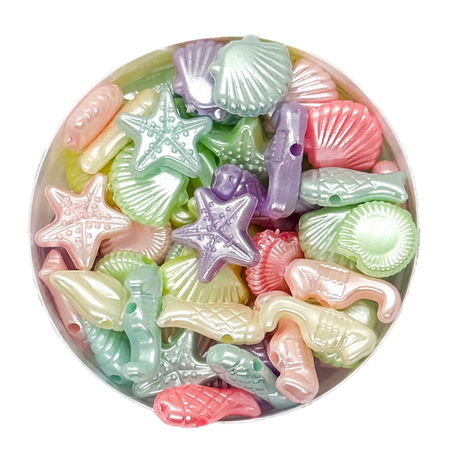 [10308]  Plástico infantil pastel perlado mar surtido x 10gr.    