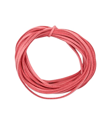 Cordón gamuza 3mm rosa
