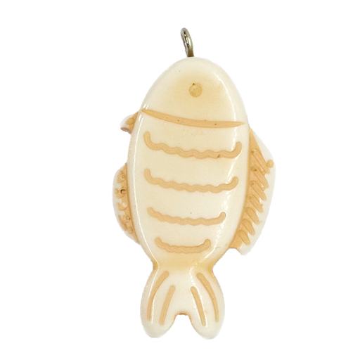 [10228] Pez resina labrado c/pitón natural x 1un 