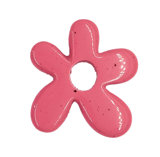 [10228] Flor resina (mod 1) rosa x 1un   