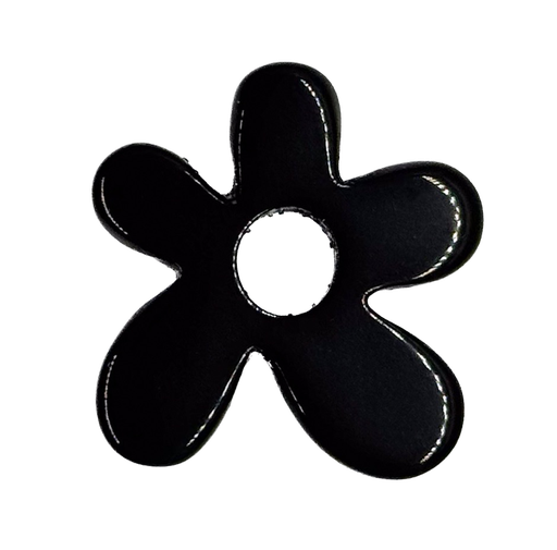 [10228] Flor resina (mod 1) negra x 1un 