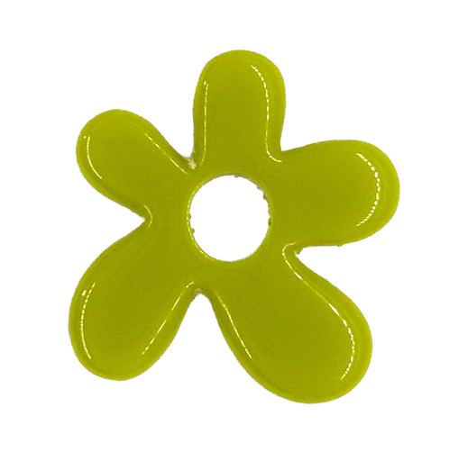 [10228] Flor resina (mod 1) verde x 1un  