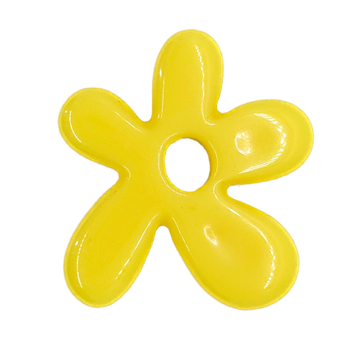 [10228] Flor resina (mod 2) amarilla x 1un 