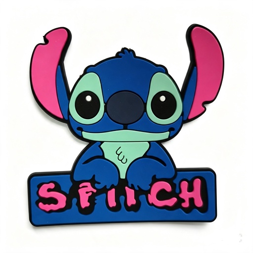 [12266] Parche de silicona  stitch x 1 un.   