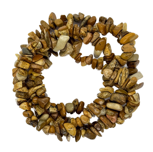 [10759] Escallas jaspe madera x tira 