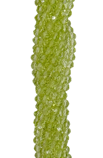 [10641] Cristal de roca 4mm verde manzana transparente