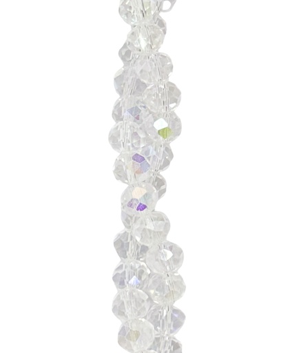 [10643] Cristal de roca 8mm transparente tornasol #B209