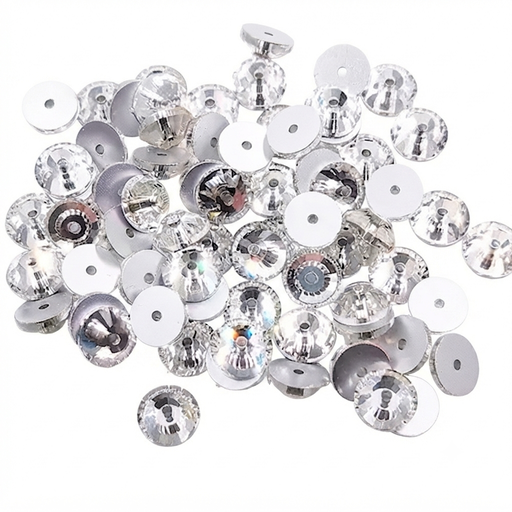 [10972] Strass vidrio Bordar Loch Rose 4mm cristal x 1440un