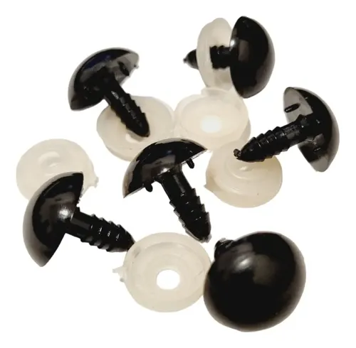 [12145] Ojos plásticos con tarugo y seguridad 16mm x 10un 