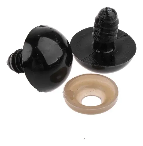 [12145] Ojos plásticos con tarugo y seguridad 30mm x 4un  