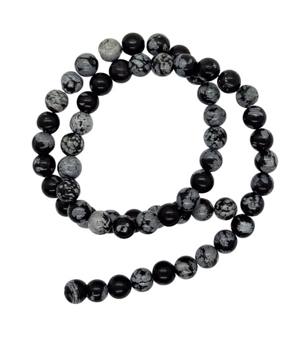 [10388] Bolita obsidiana nevada 6mm x tira  