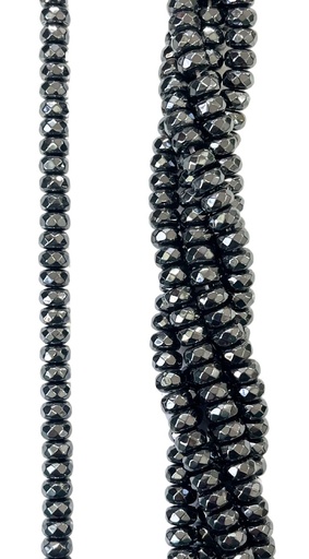[10011] Hematites dona facetada 8x5mm x tira  