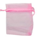 [10230] Bolsita de organza 8x6cm rosa chicle x 50un.