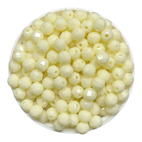 [10297] Bolita acrílica facetada natural 6mm x 10g 