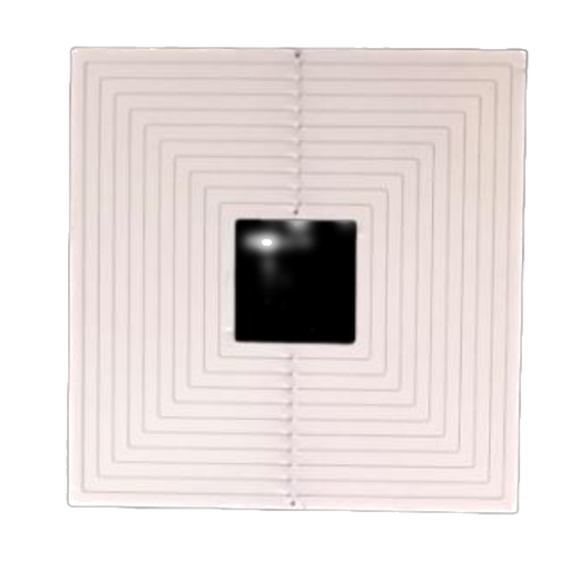 [12225] Mandala viento acero inoxidable cuadrado 
