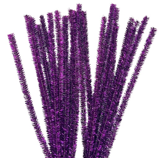 [11039] Limpia pipa lurex violeta x 100 un.   
