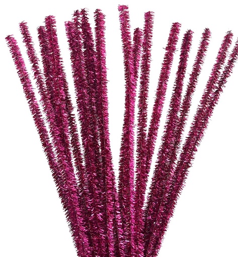 [11039] Limpia pipa lurex fucsia x 10 un.   