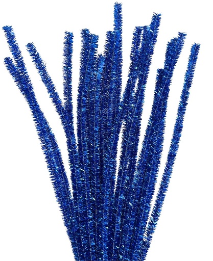 [11039] Limpia pipa lurex azul x 10 un.   