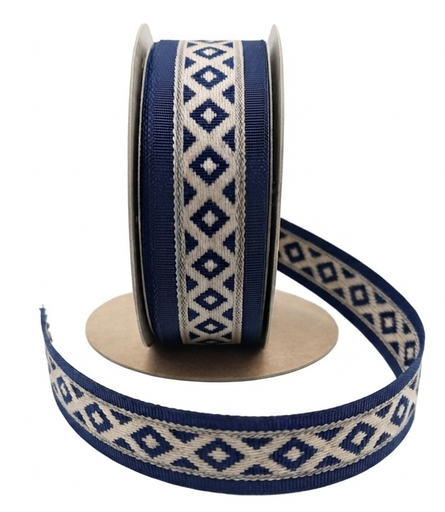 [10398] Cinta Brooklyn Pampa Azul 20mm x 10mt  