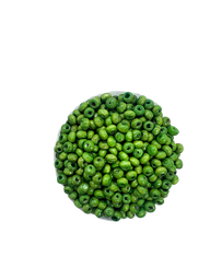 Bolita madera 4mm verde manzana