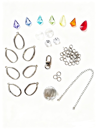 [12575] Set Atrapasoles argollas oval 7 Chakras 