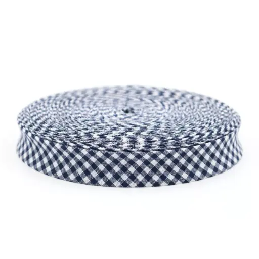 [12955] Cinta cuadrille blanca y negra 10mm x 1mt